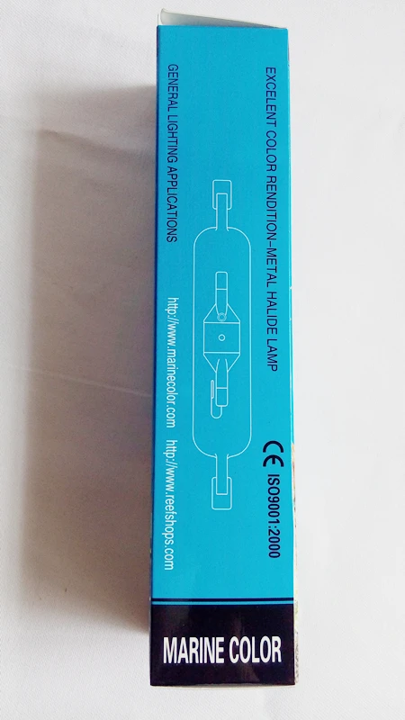 Двухсторонняя металлическая галогенная лампа Морской цвет HQI 70 Вт 6500k 10000k 14000k 20000K