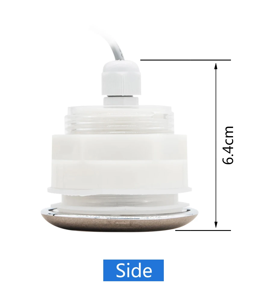 AC 12V Diameter 6.3cm ABS Colorful LED Light For Shower Room 7 Colors Self-Changing Waterproof LED Lighting Bathroom Accessories