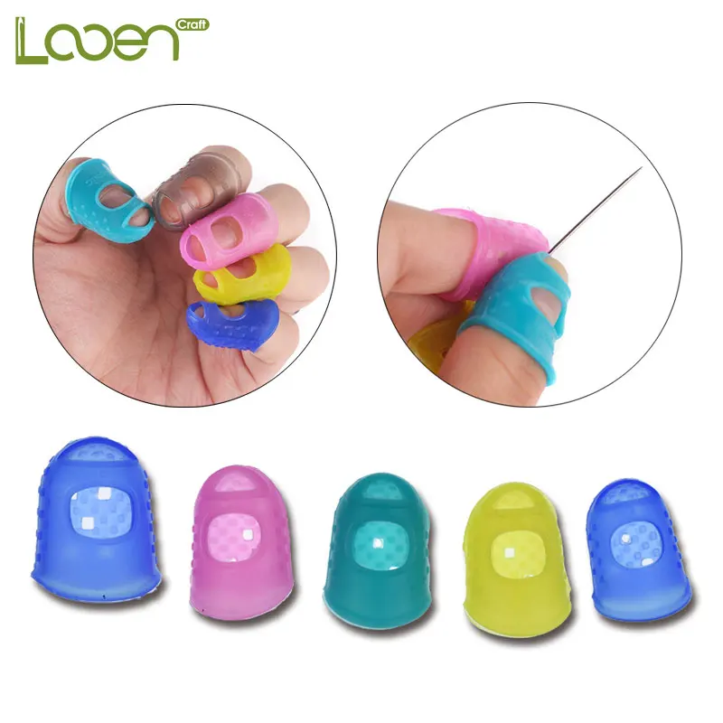 3 размера Свободный силиконовый наперсток вырезанные дышащие свободно для ногтей Diy шитье рукоделие