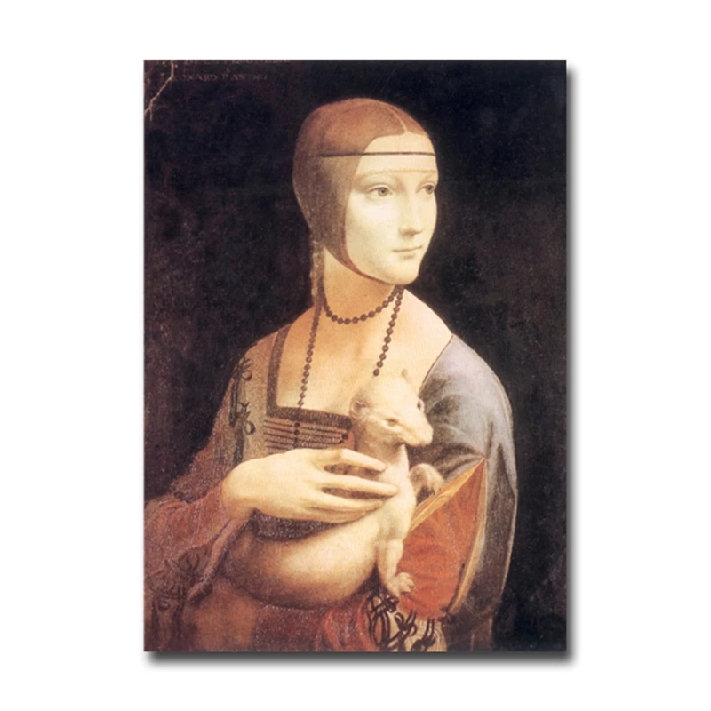 Leonardo da Vinci мастерский леди с Ermine магнит на холодильник украшение дома