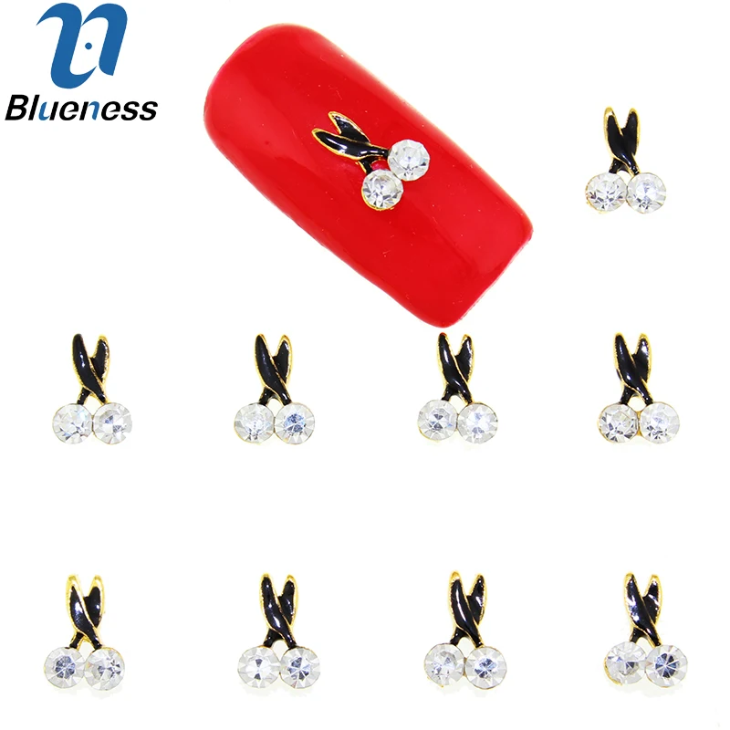 10 шт./лот 3D блестящие стразы аксессуары для ногтей красота ножницы дизайн золотой