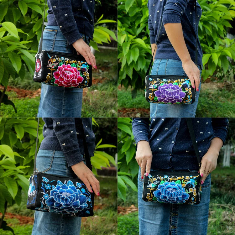 Новая модная национальная маленькая сумка с вышивкой! Горячая Цветочная вышитая
