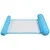 Blue Foldable Water Hammock Increase Inflatable Air Mattress Beach Lounger Summer Swimming Pool Floating Single Sleeping Bed Chair - Цвет: Blue