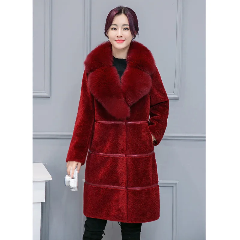 5XL женское роскошное Брендовое меховое пальто зимние женские длинные из