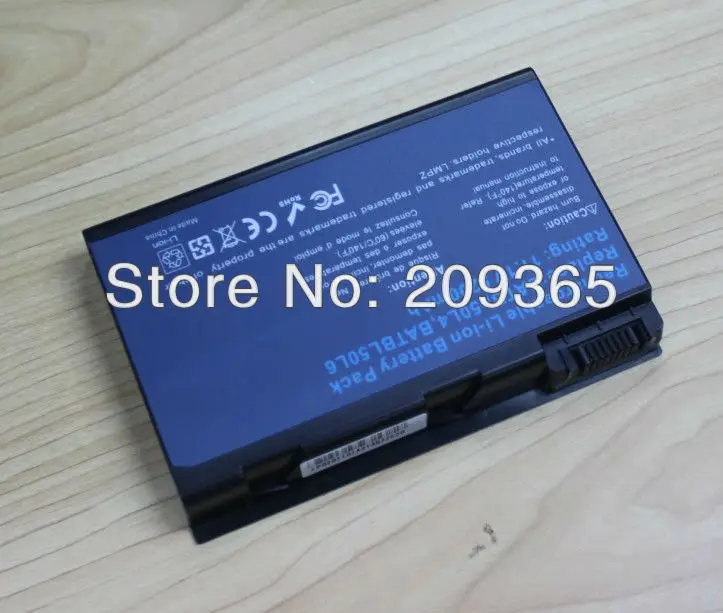 Аккумулятор для ноутбука Acer Aspire 3100 3000 3103 3690 3650 5000 5100 5101 5102 5110 5515 5610 5630 BATBL50L4 BATBL50L6 |