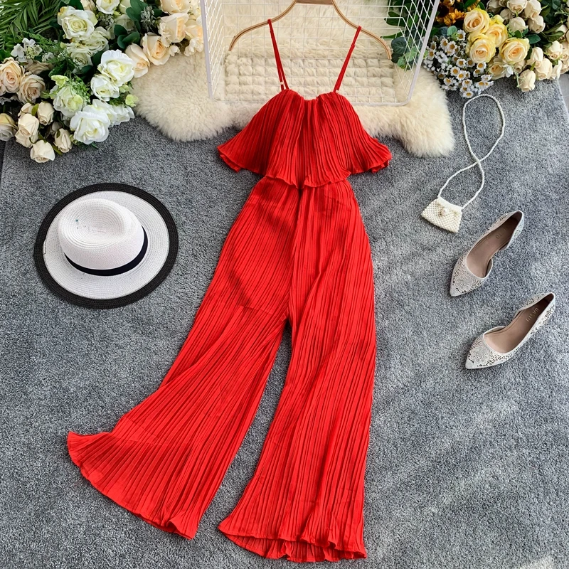 2019 новые модные женские комбинезоны женское платье с рюшами шифоновые