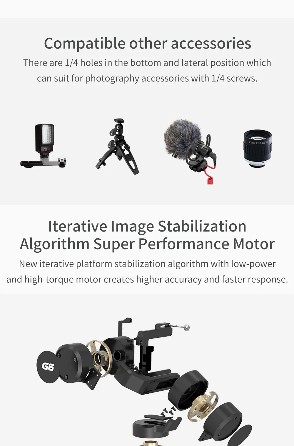 FeiyuTech G6 брызг 3-осевой портативный монопод с шарнирным замком экшн Камера стабилизатор звонки по Bluetooth и Wi Fi пульт дистанционного управления для Gopro Hero 7 6 5 sony RX0 Feiyu