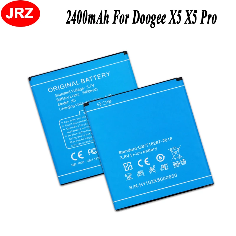 Для Doogee X5 аккумулятор 2400 мАч большой емкости Bateria DOOGEE Pro | Мобильные телефоны и