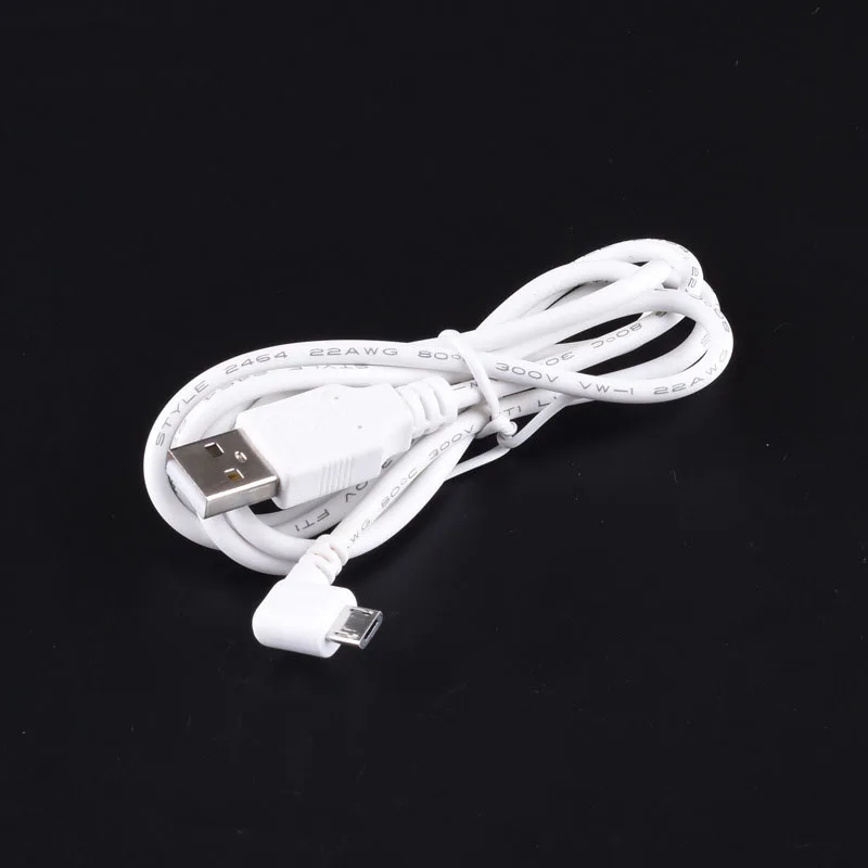 Штекер питания постоянного тока преобразователь USB в Micro L образный белый