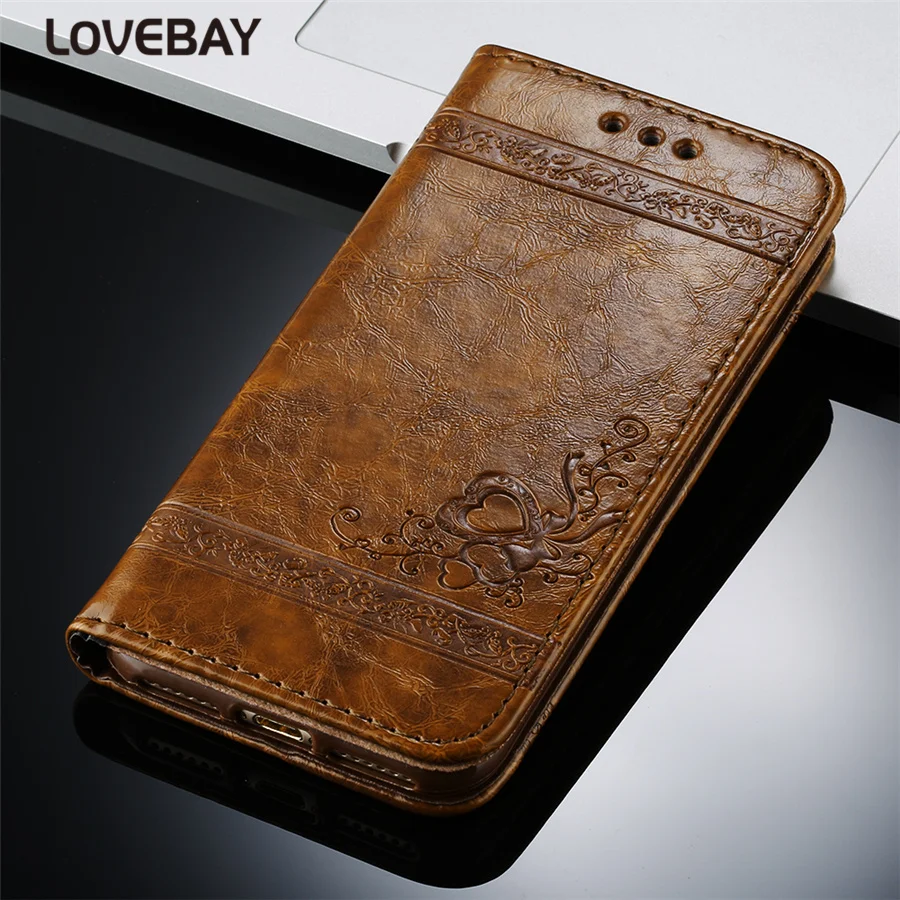 Lovebay Чехол кожаный защитный флип-чехол для мобильного телефона чехол iPhone X 11 6 6S 7 8