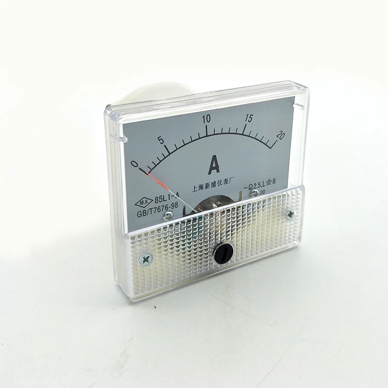 Прямоугольный аналоговый панельный Амперметр AC 0 20A Class 2 5 85L1 A|analog panel ammeter|ac analog