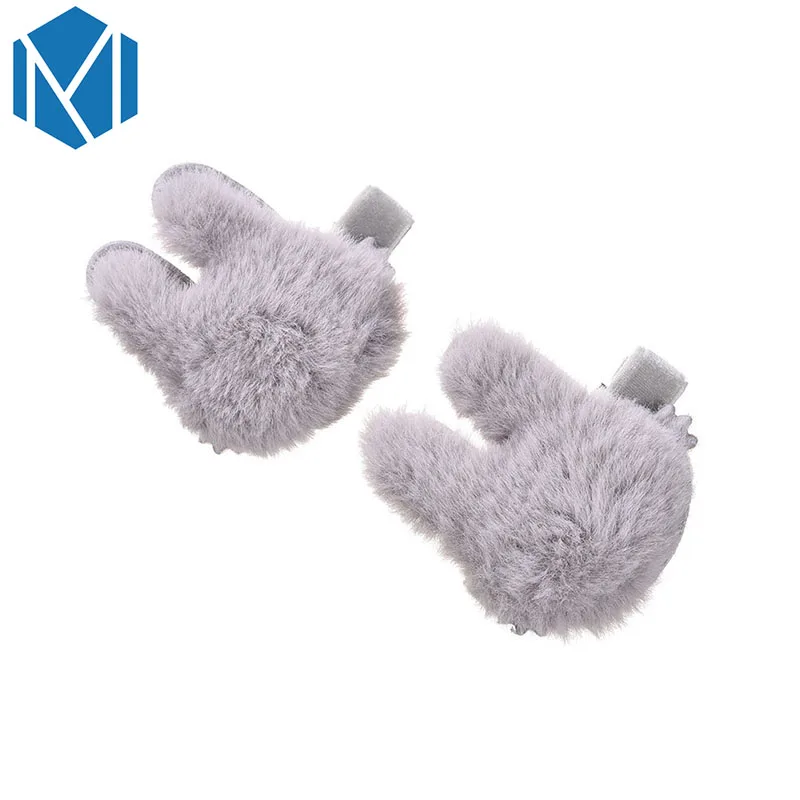 M MISM/2 шт./пара милые детские заколки для волос девочек меховые заячьи ушки