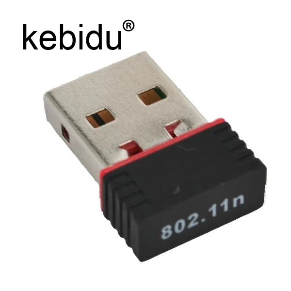 

Kebidu Mini USB 150M Network LAN Card 150Mbps WiFi Wireless Adapter 802.11 n/g/b RT For phone notebook Pro Air Win Xp 7