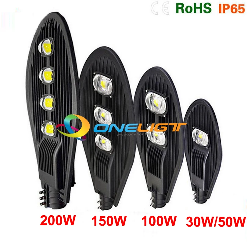 Уличный светодиодный светильник высокой мощности 30 Вт 50 100 150 200 45mil Bridgelux уличный