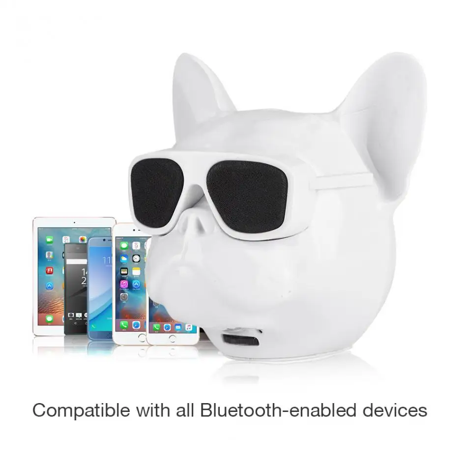 Bull Dog Портативный беспроводной Bluetooth динамик мини Открытый громкий динамик Bluetooth 4,1 Стерео MP3 для iPhone Xiao мультфильм подарок