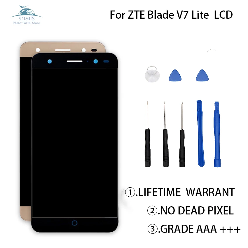 5 0 дюйма для ZTE Blade V7 Lite ЖК дисплей сенсорный экран дигитайзер V6 Plus Бесплатные