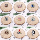 Эмалированная брошь в виде мультяшного животного, пчела, еда, миска, чашка, эмалированная брошь, Радужный герой, улыбающийся глаз, молния, круглый значок из сплава, булавка, ювелирное изделие, подарок