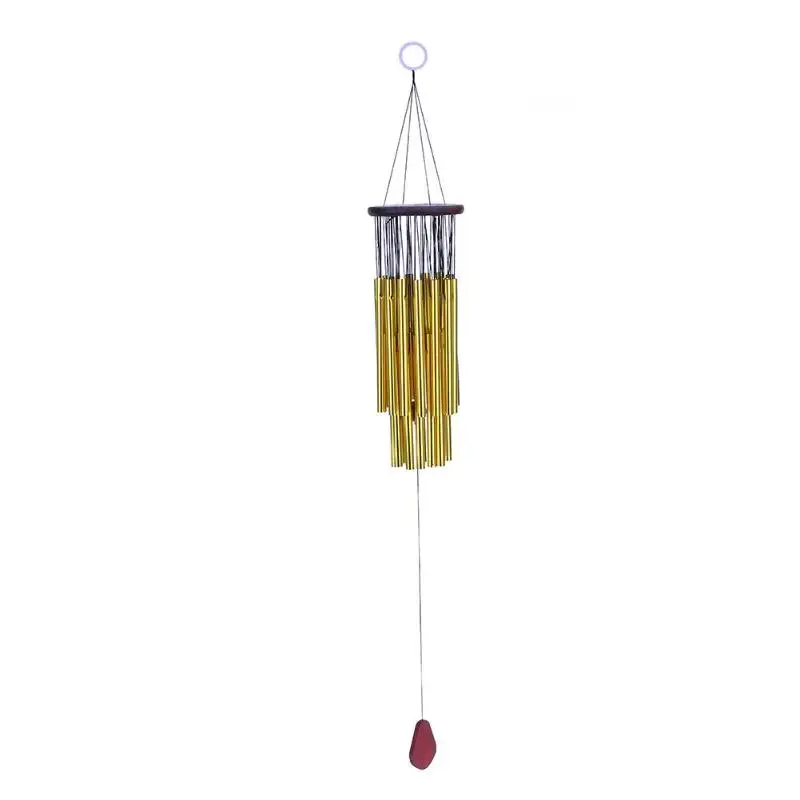 C Golden 27 Tubes 18tubes/27/4 трубы ветряной колокольчик с украшением в форме двор антикварный садовые трубки колокольчики на открытом воздухе домашний колокольчики настенный Декор для дома - Цвет: C Golden 27 Tubes