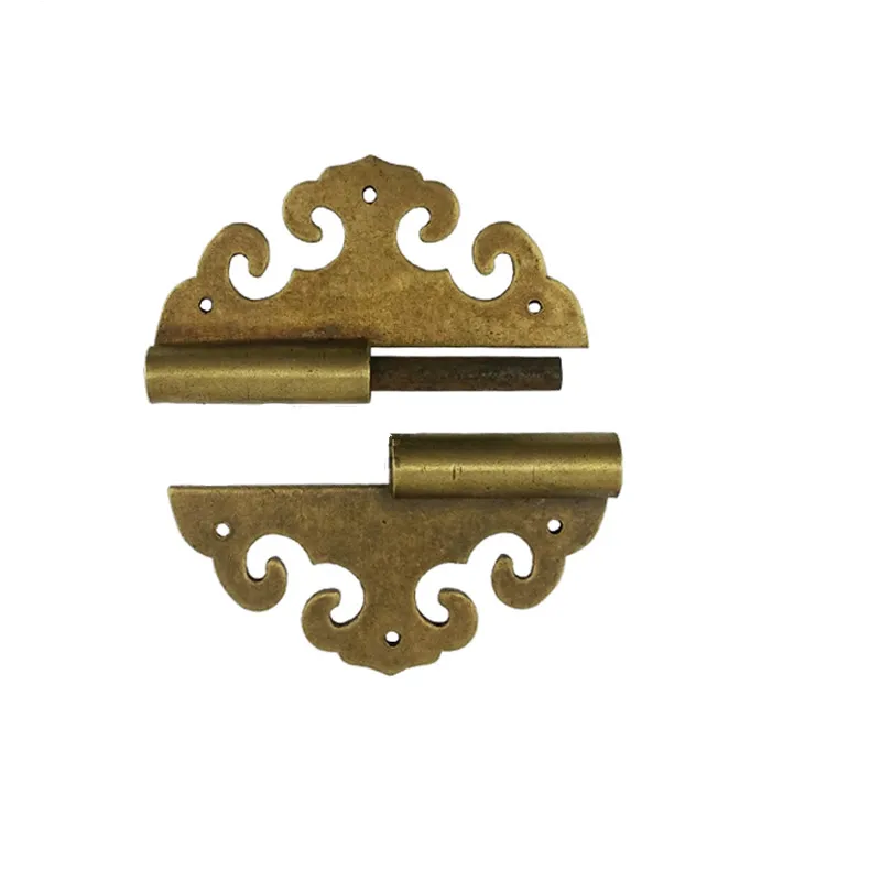 Оптом латунный цветочный шарнир Декор облако петли деревянная Подарочная