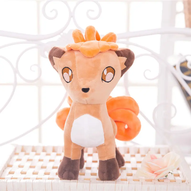 30cm Vulpix Пикачу плюшевая мягкая Аниме кукла игрушка Jigglypuff Squirtle Mewtwo Charmander Gengar Psyduck игрушки подарок фильм для детей день рождения - Цвет: 30cm Vulpix