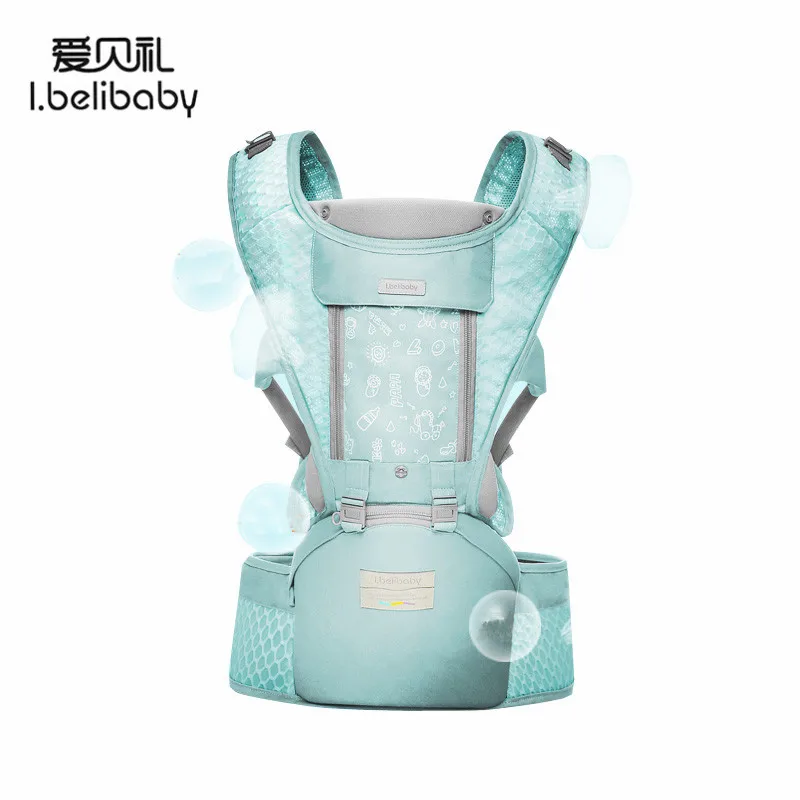 Сумка кенгуру Ibelibaby из дышащей сетки для новорожденных органического