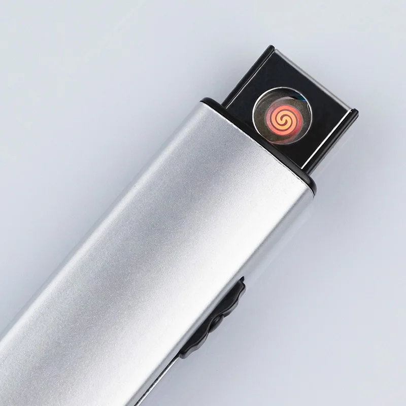 Мини USB Электронная перезаряжаемая Зажигалка металлический беспламенный
