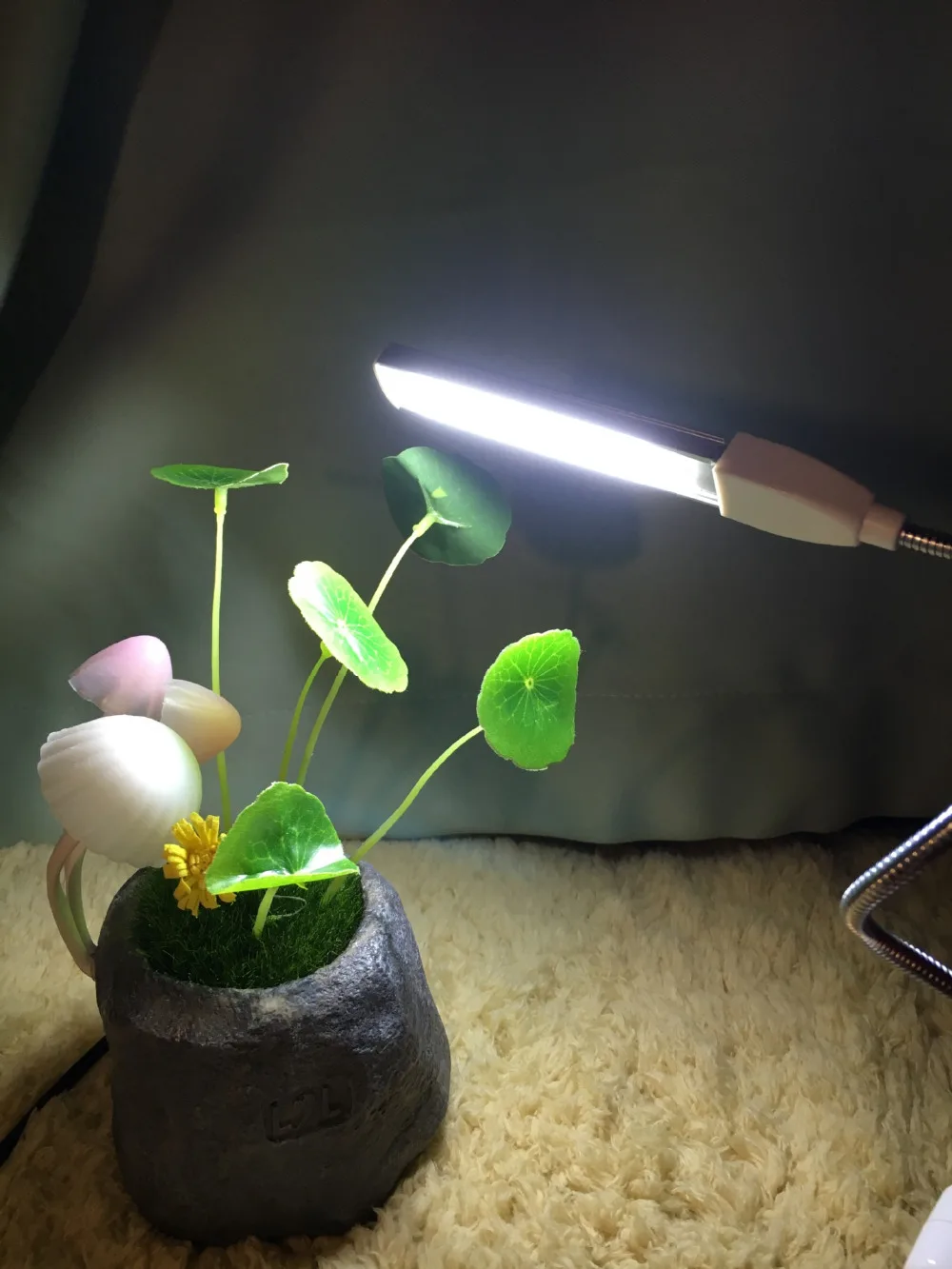 Новый USB светодиодный ночник портативный 5 в 10 LED белый светильник компьютерный