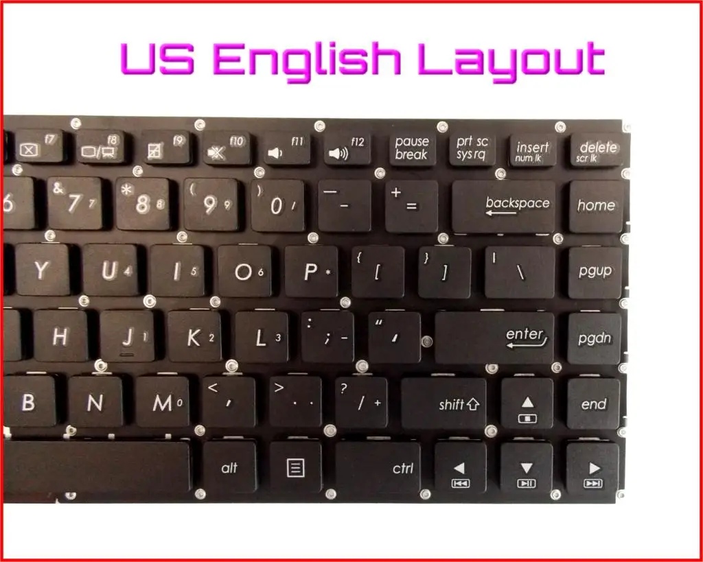 

New Keyboard US English Version for ASUS VivoBook F402C X402 S400CB X402C X402CA S451 S451E S451L S451LB Laptop No Frame