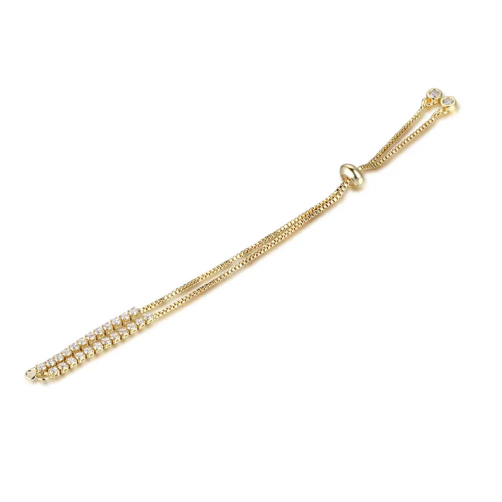 5 шт./лот 100% фианиты медные браслеты сделай сам цепи базовые ювелирные с двумя