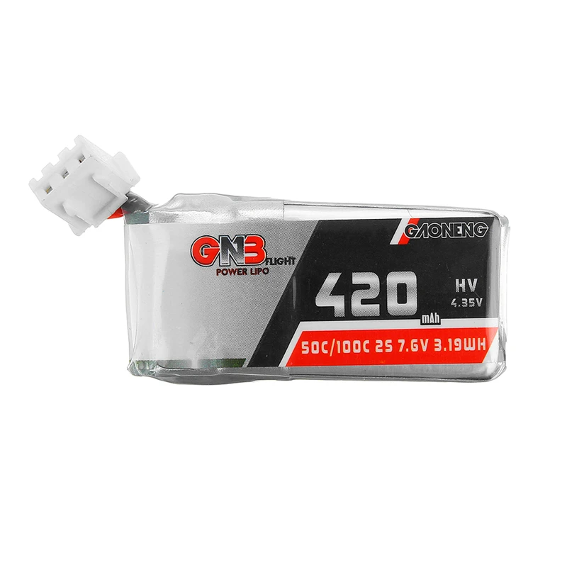 4 шт. Gaoneng 420 мАч 50C/100C 2S 7 6 V HV 35 Lipo батарея для Kingkong tiny GT8 RC Micro FPV Racing Cine Whoop BetaFPV