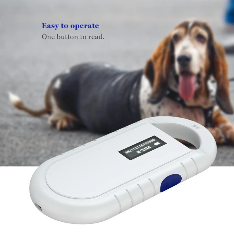 

Hot USB Handheld RRID Dog Micro Chip Reader Bluetooth Chip For Scanner Product ISO 11784/11785 FDX-B ID64 RFID