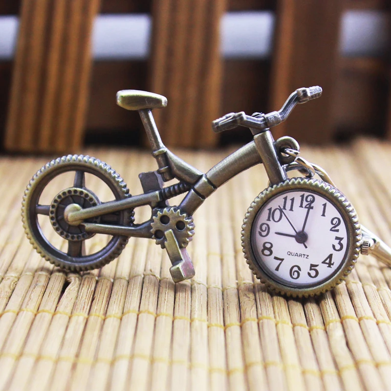2021 women men students bike quartz watches ladies kids necklace pendant key chains creative fob cute birthday gifts | Наручные часы