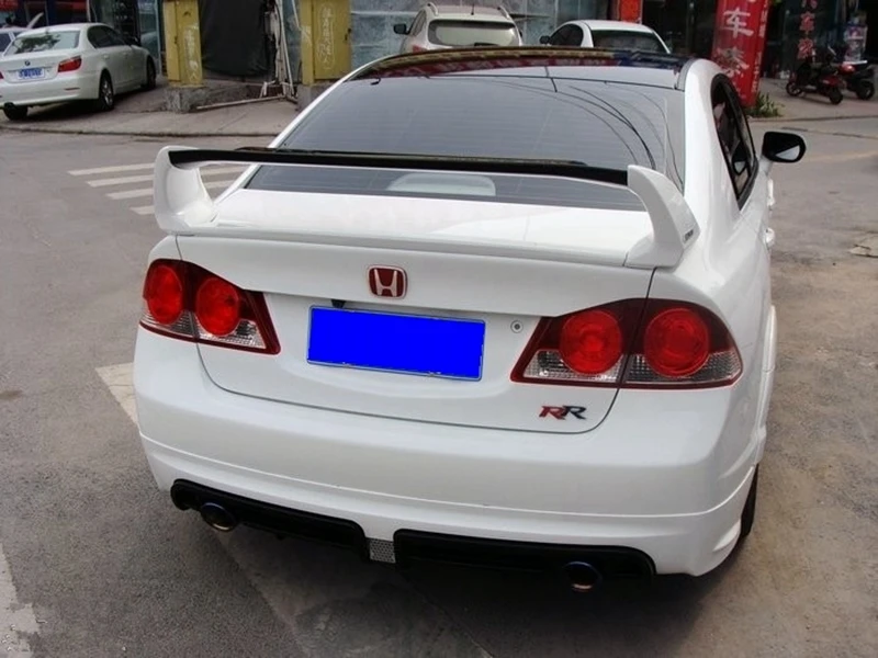 Для Honda Civic 2006-2011 спойлер высокого качества ABS Материал заднее крыло грунтовка цвет задний спойлер для Honda Civic спойлер FD2