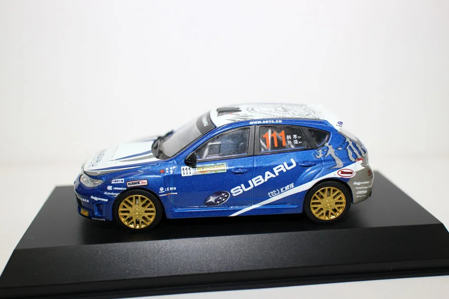 Классическая литая под давлением игрушка модель 1:43 SUBARU WRX STI Rally Гоночная машина