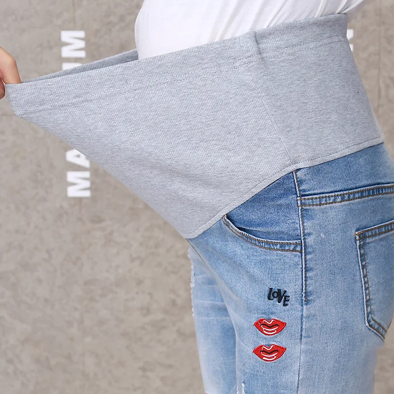 Одежда для беременных обтягивающие брюки Беременность Каприс Брюки женщин Gestante