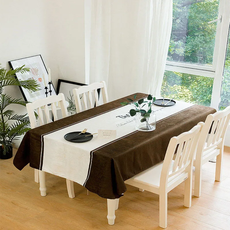 Stylish and Simple Rectangular Fabric Tablecloth | Дом и сад