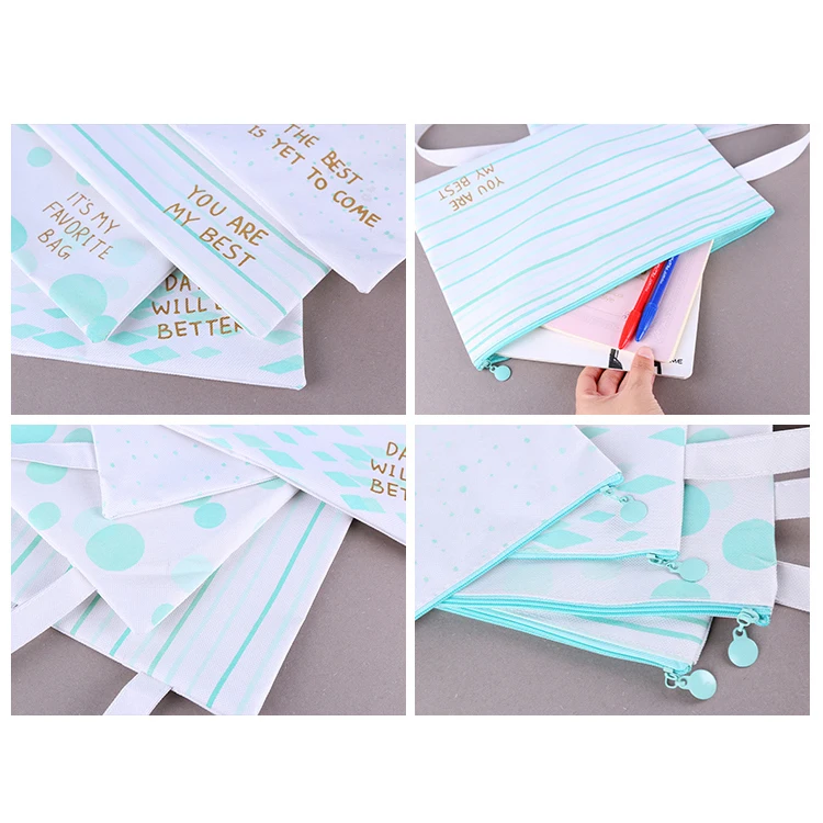 Green Mood Oxford Canvas A4 Держатель для документов Многофункциональная Сумка офисный