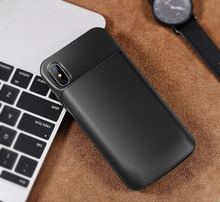 Rock power Bank зарядное устройство чехол для Apple Iphone 6 6s 7 8 задняя крышка батарейного отсека Tpu+ pc 6000mah зарядный чехол