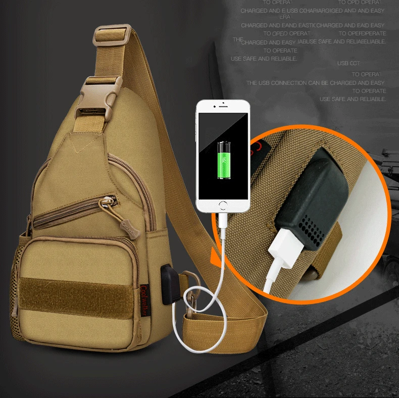 Тактическая сумка на плечо для кемпинга, походов, камуфляжная сумка с USB, сумка для охоты, спорта на открытом воздухе, военный Штурмовой Рюкзак