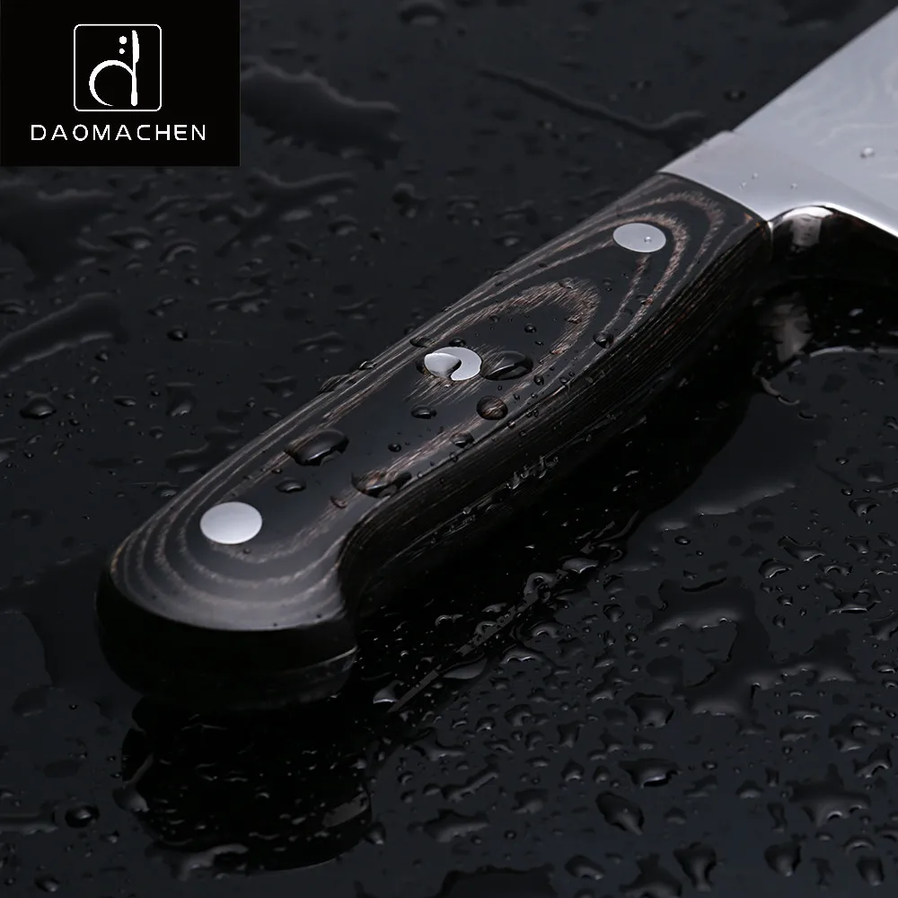 DAOMACHEN ножи шеф-повара 8 дюймов нож из дамасской стали для нарезки ножей высокого цвета деревянной ручкой кухонный нож