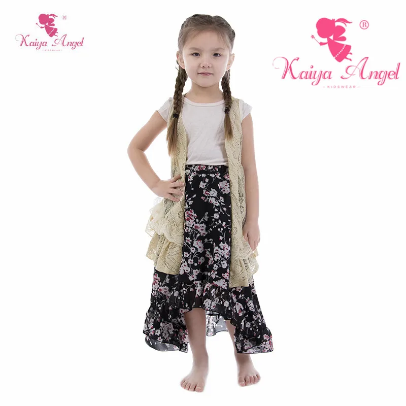 Kaiya Angel/оптовая продажа с фабрики из 3 предметов куртка сеткой и рисунком