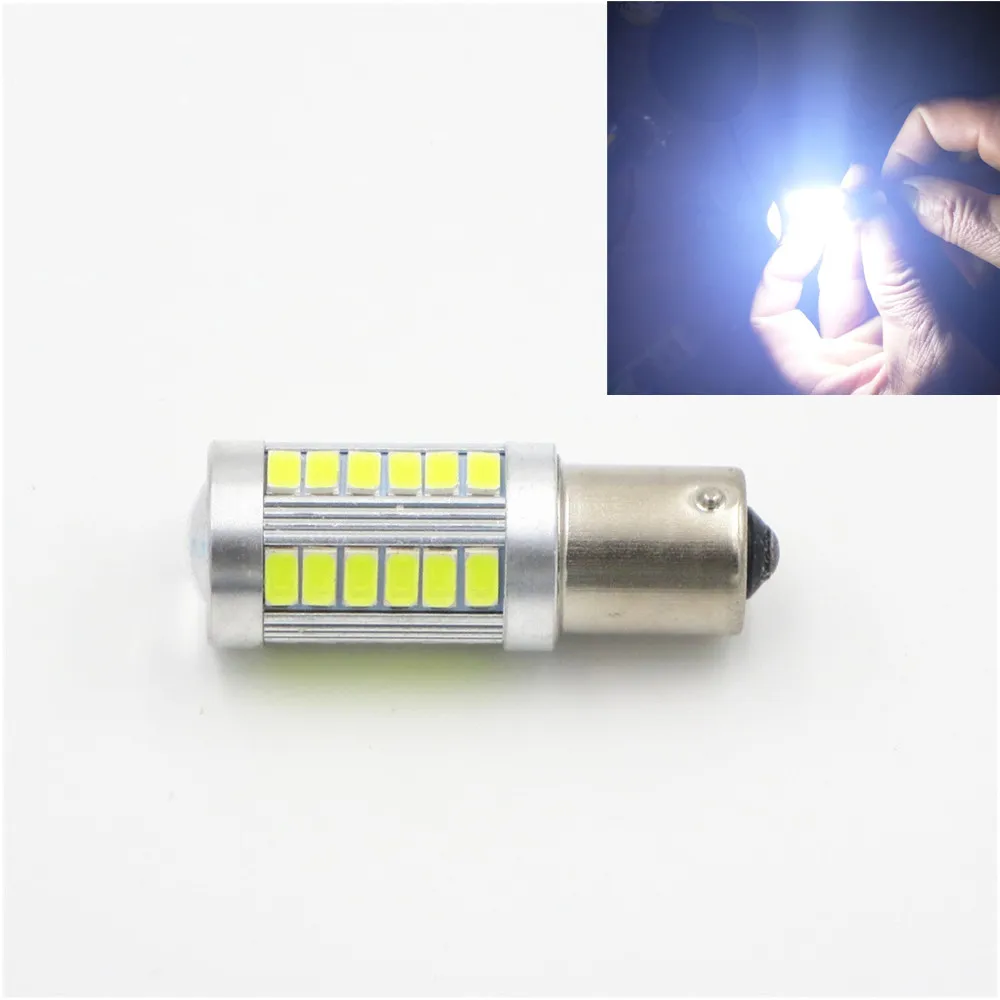 Белый P21W 1156 BA15S 33smd 5730 33 SMD указатель поворота автомобильный резервный светильник