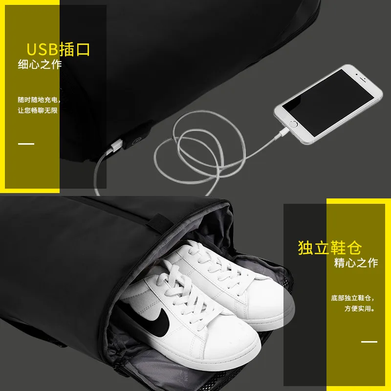 Рюкзак мужской под ноутбук с USB портом и одной лямкой|Мужские рюкзаки| |