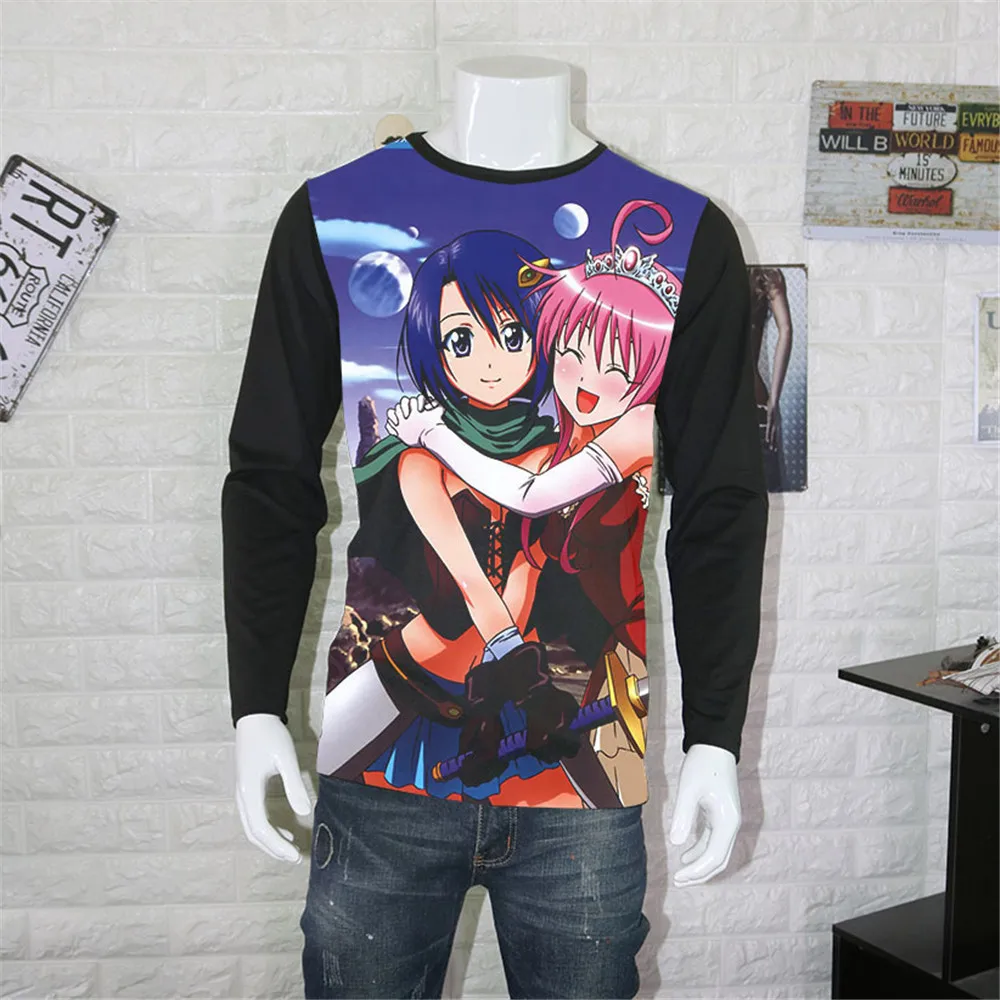 Японская аниме рубашка для косплея To Love-Ru футболки в разных стилях Золотая