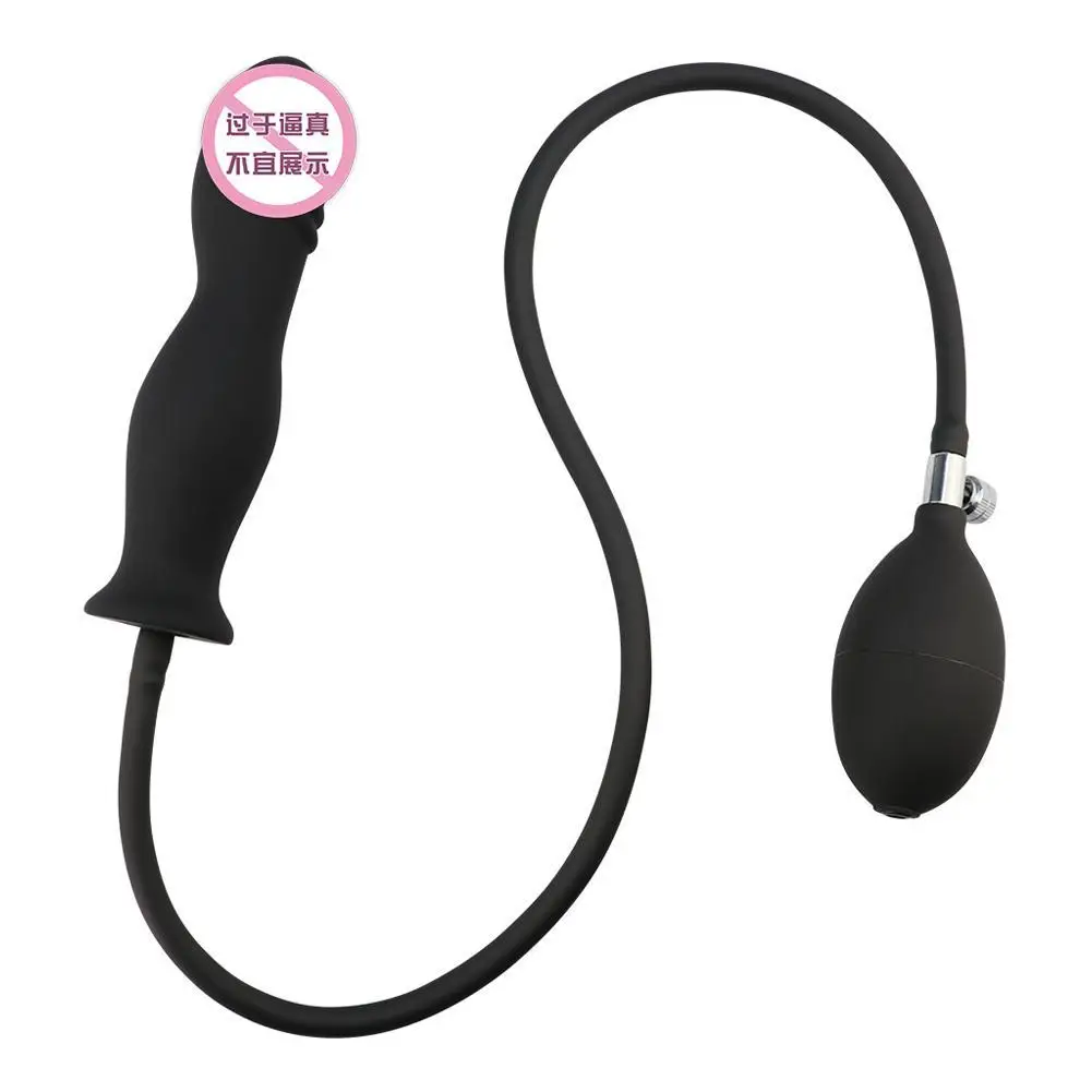 Anal Plug Large Inflatable Huge Big12cm Dildo Pump Dilator Expandable No Vibrator Butt Balls Sex Toys |