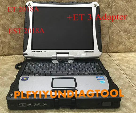 Инструмент Диагностический CF19 для ноутбука Пер Кинс EST 2020A + red cat ET с реальным