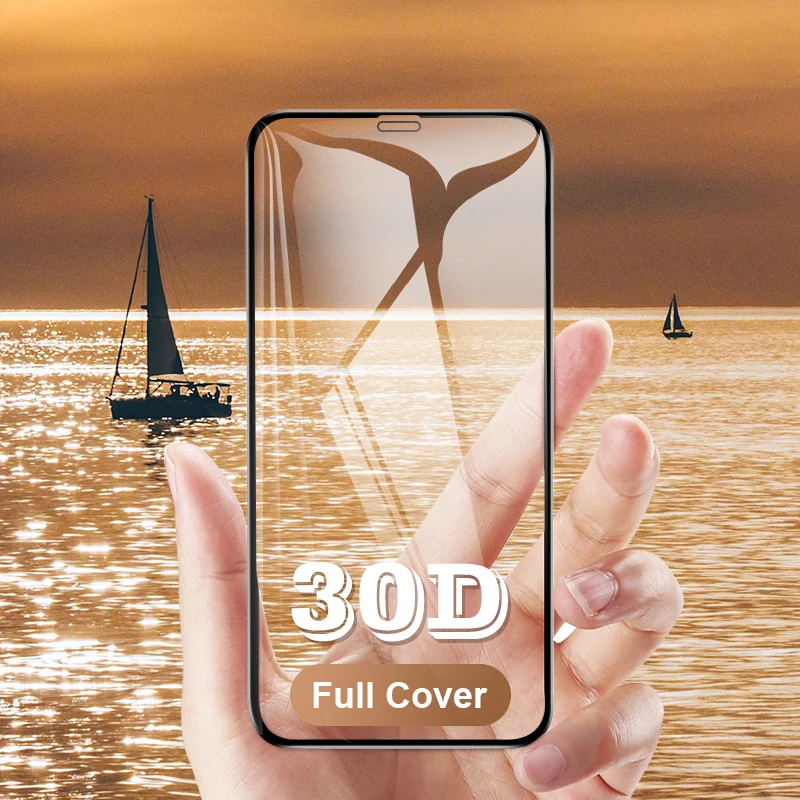 Bapick 30D защита экрана из закаленного стекла для iphone 6s 6 7 8 Plus X XS MAX XR пленка с