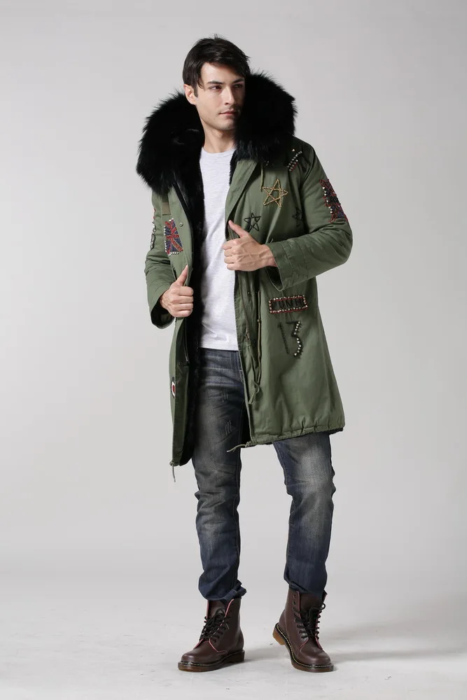 Лидер продаж мужские зимние меховые пальто розничная и оптовая продажа новый