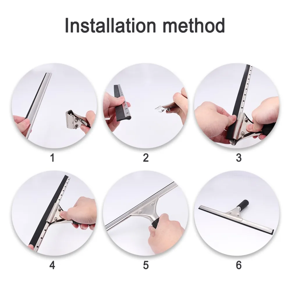 Скребок из нержавеющей стали со съемным стеклоподъемником с удобной ручкой для