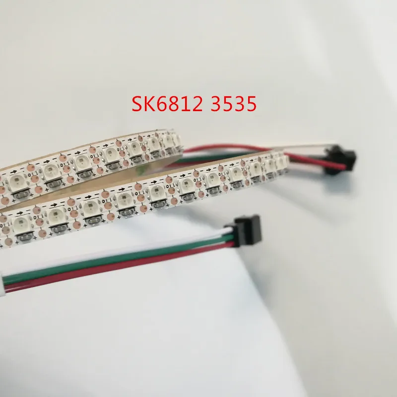 Светодиодная Пиксельная лента SK6812 3535 144LED s/m 7 мм белая ПП Адресуемая светодиодная